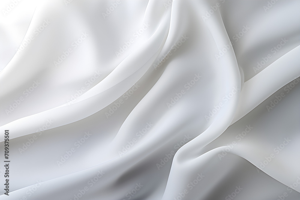 Obraz premium white satin fabric background banner
