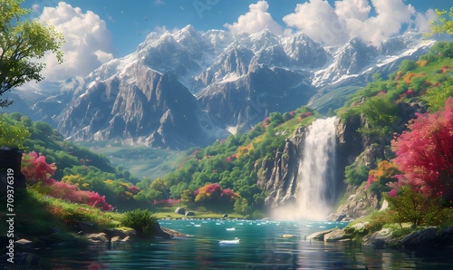 Develop backdrops portraying imaginative and vibrant fantasy kingdoms