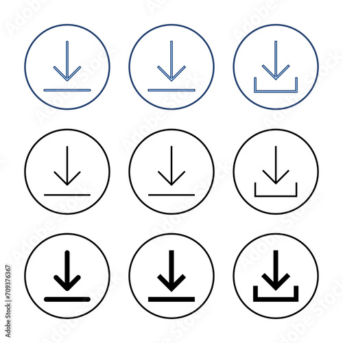 Free Download Download icon vector. Download sign and symbol - GFXLoad