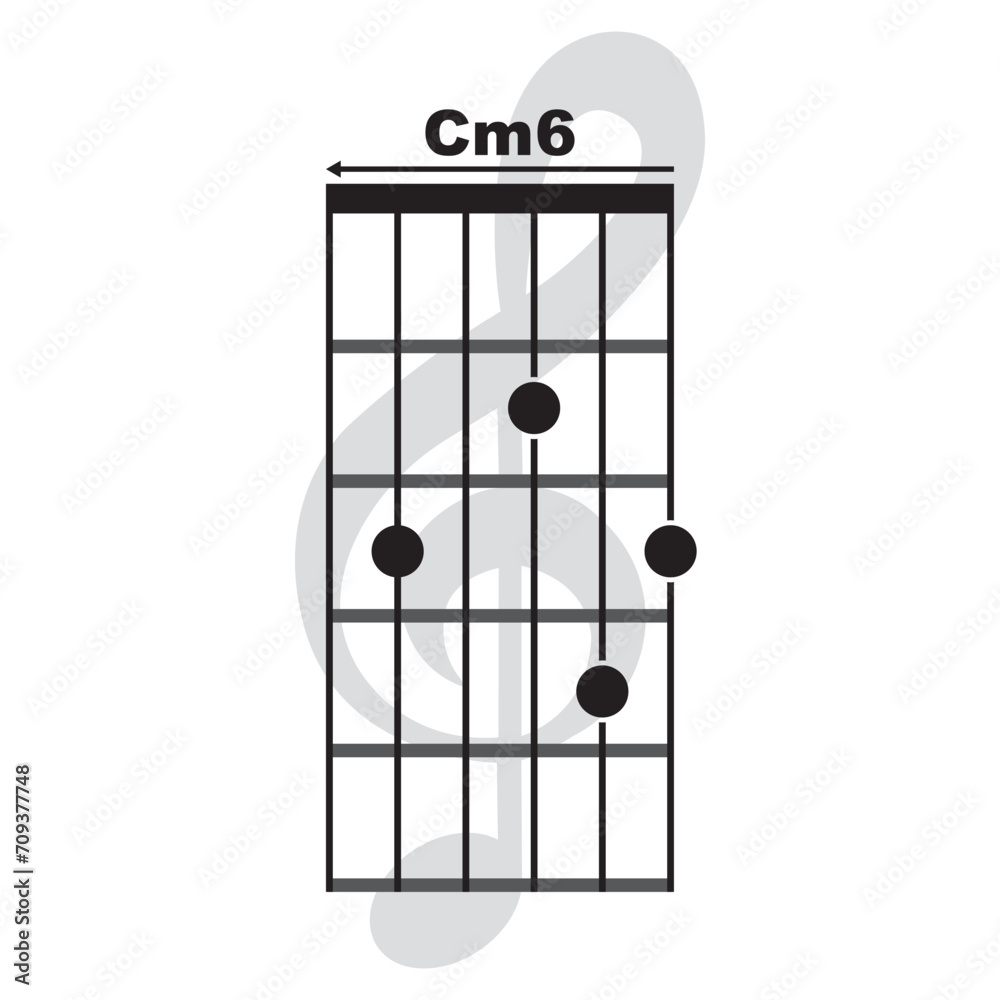 Cm6 guitar chord icon Cm6 guitar chord icon