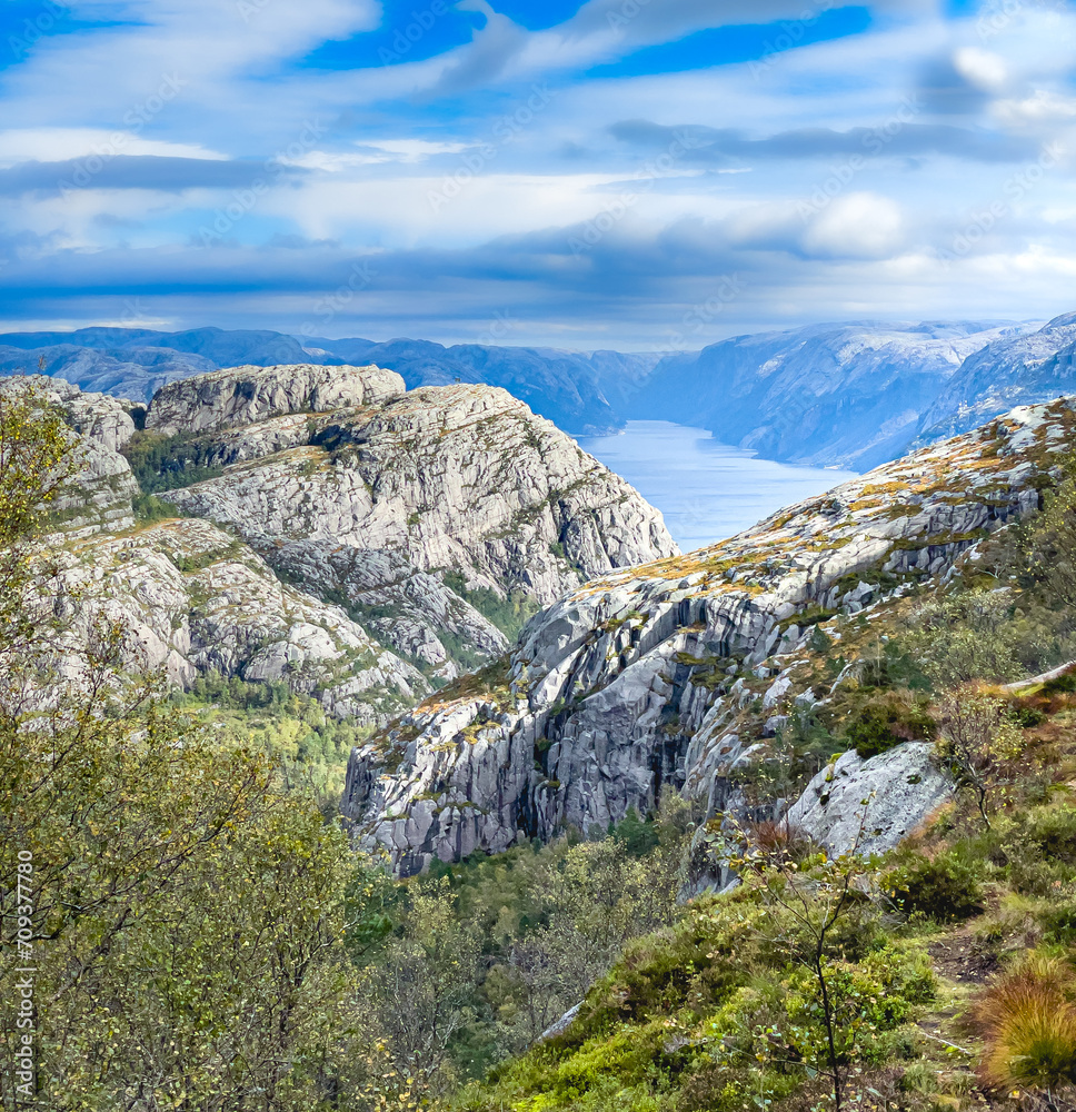 Fototapeta premium Pulpit Rock Stravanger Norway 