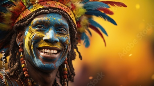 Carnival in Barranquilla, Colombia: A dazzling spectacle of vibrant costumes, rhythmic music, and lively dances, celebrating the city's rich cultural heritage and festive spirit. photo