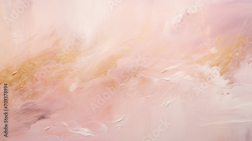 Elegant pink and gold abstract painting, valentines card, women's day background, mother's day backdrop concept