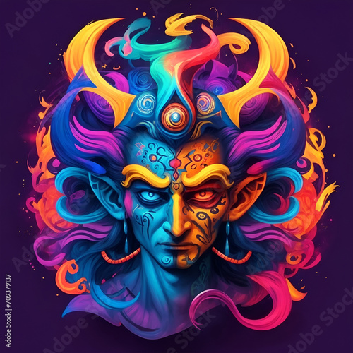 Crazy graffiti character illustrations
