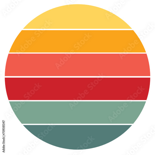 Retro Vintage Sunset Background