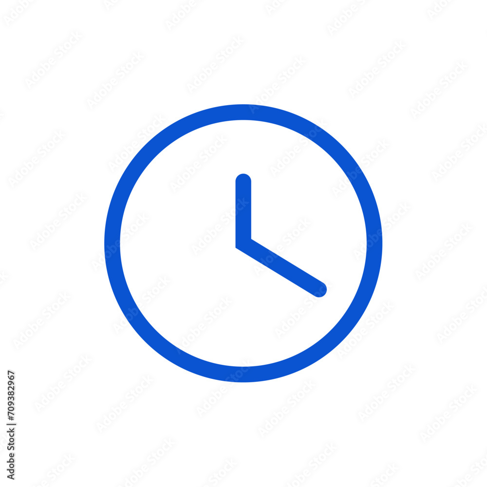 Clock minimal line icon. Timer vector line icon design.