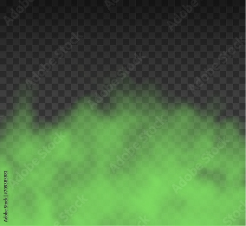 Realistic bad smell stink green cloud. Bad smell fog steam odor smoke vector gas illustration.