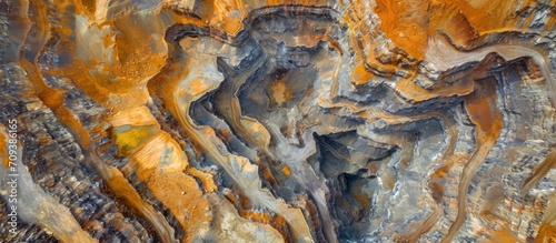 Gold mine captured from above photo