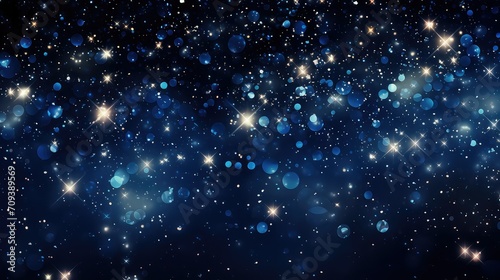 shine glitter stars background illustration celestial night, galaxy twinkle, luminous cosmic shine glitter stars background © vectorwin