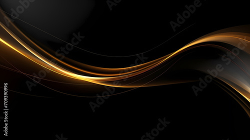 Abstract geometric lines background, technological lines background and light effects, 3D rendering