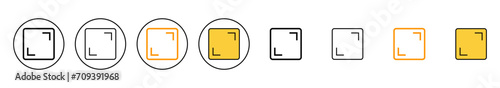 Fullscreen Icon vector. Expand to full screen sign and symbol. Arrows symbol photo