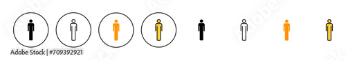 Man icon set vector. male sign and symbol. human symbol