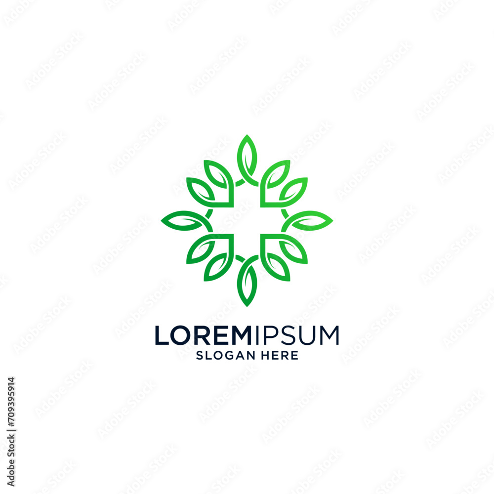 abstract design element medical logo