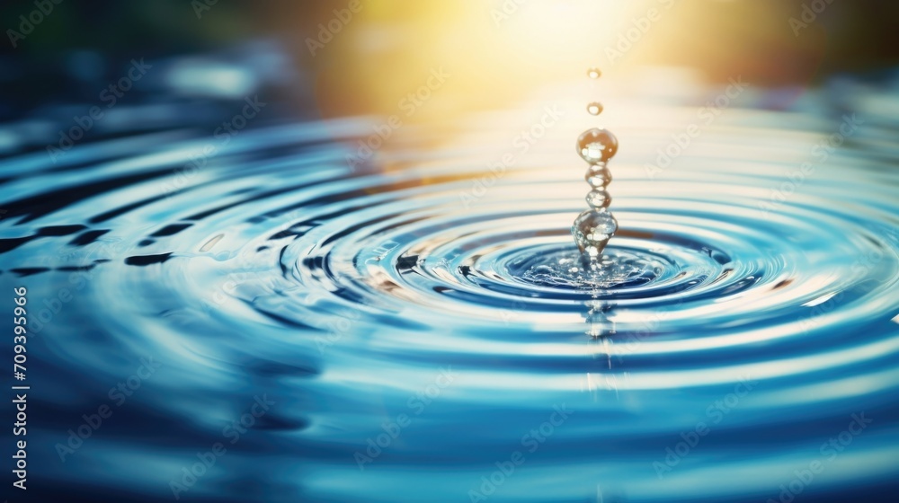 A single drop of rain falling into a still body of water, an image of the present moment and the ripples of impact it can create. A single drop of rain falling into a still body of water, an image of the present moment and the ripples of impact it can create.