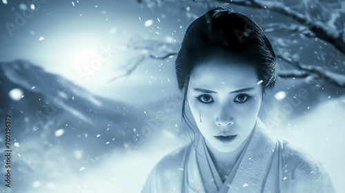 雪女のイメージ - image of Snow Woman - No1-6 Generative AI photo