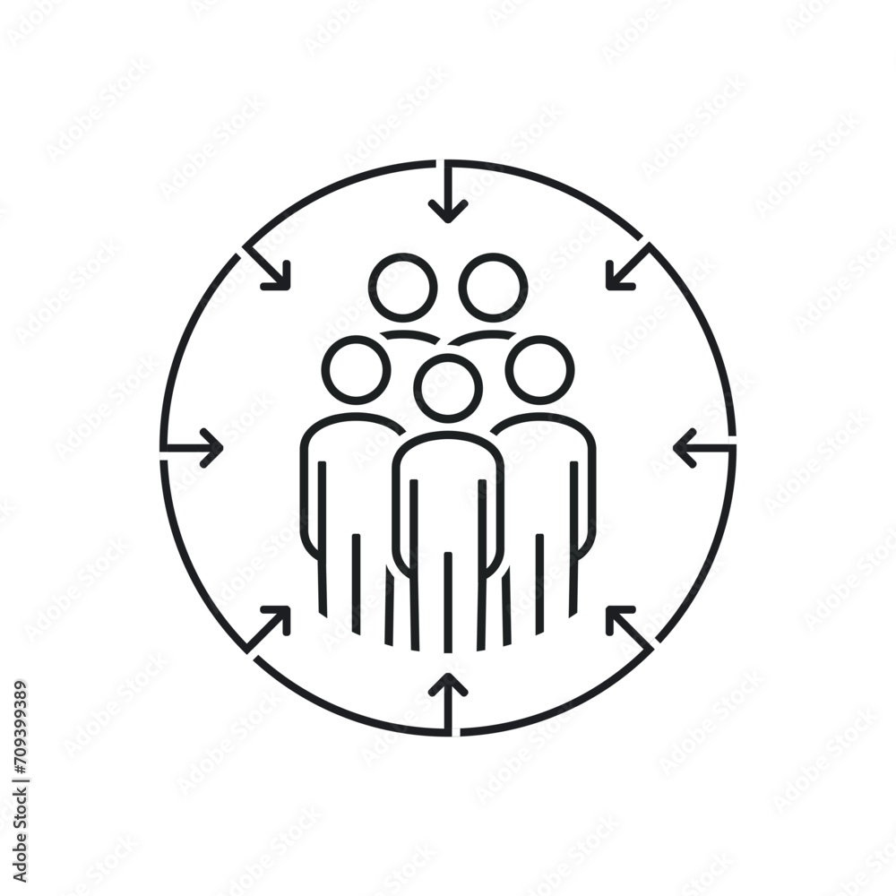 Gathering point location. Illustration vector Gathering point location. Illustration vector