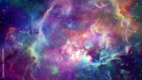 colorful gradient cosmic galaxy background photo