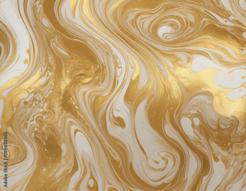 Abstract marble effect background. Golden creative colors. Beautiful paint with added gold-white.