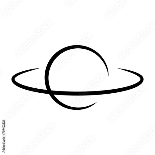 minimalist planet icon