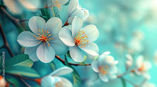 Fototapeta Naklejka Na Ścianę i Meble -  3d wallpaper of beautiful flower background