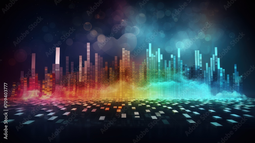 Evolved IT industry over the years abstract background Evolved IT industry over the years abstract background