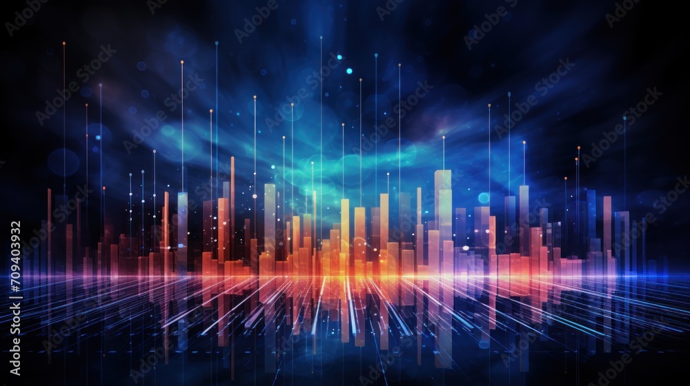 Evolved IT industry over the years abstract background Evolved IT industry over the years abstract background