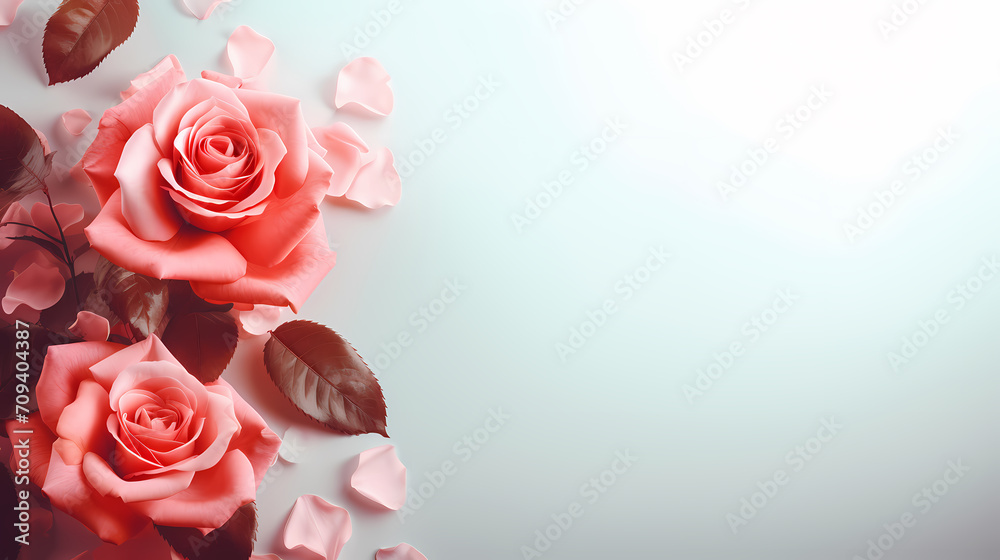 Fototapeta premium Valentine's Day, love and romance background, background with heart shapes