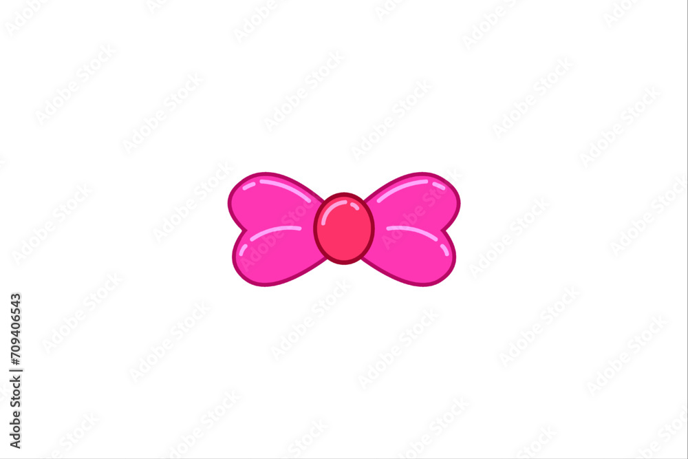 Pink Ribbon Decor Sticker Design