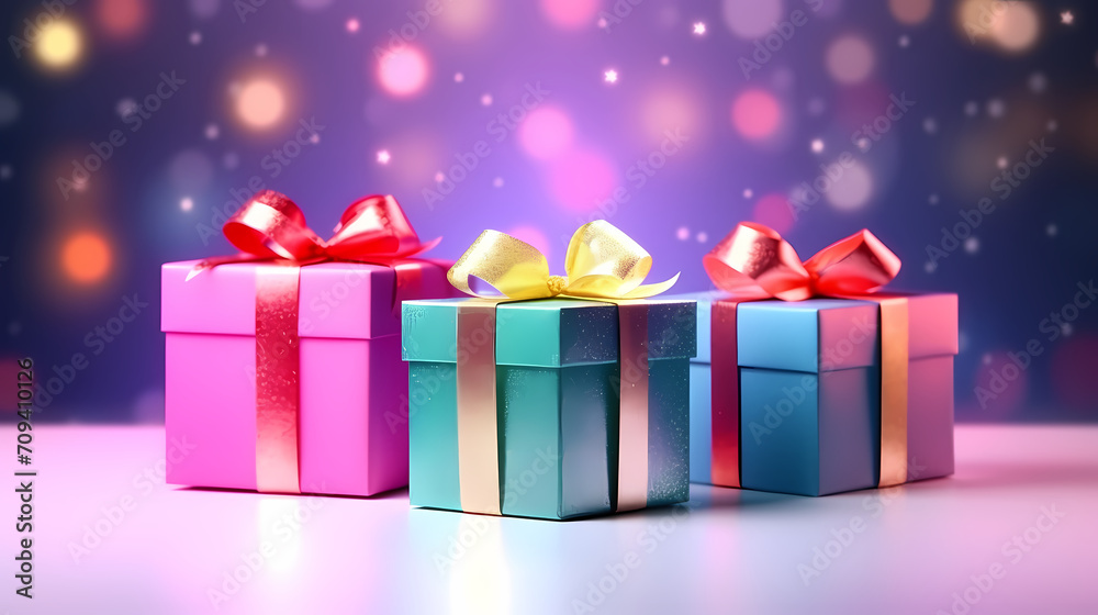 Gift box background with copy space for Christmas gifts, holidays or birthdays Gift box background with copy space for Christmas gifts, holidays or birthdays