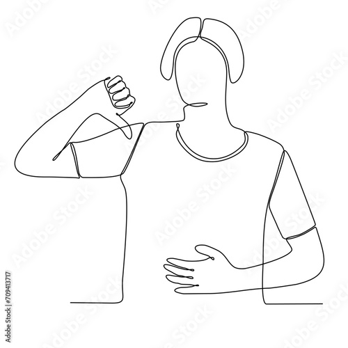 continuous line of men suffering from colic having health problems