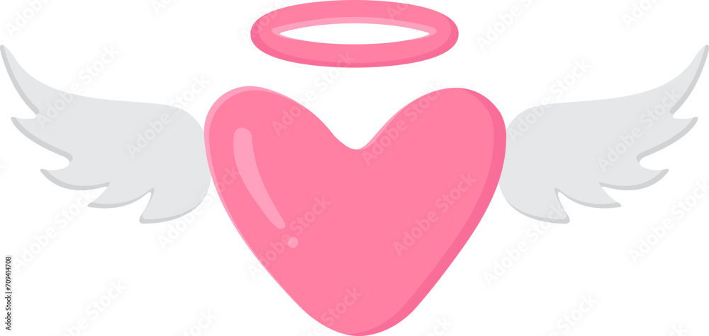 Love winged angel heart valentine Love winged angel heart valentine