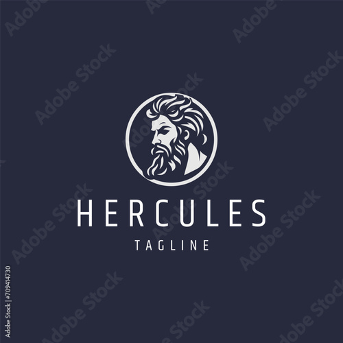 Hercules logo design vector illustration