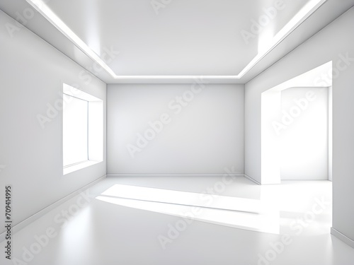 light room interior design, empty white room