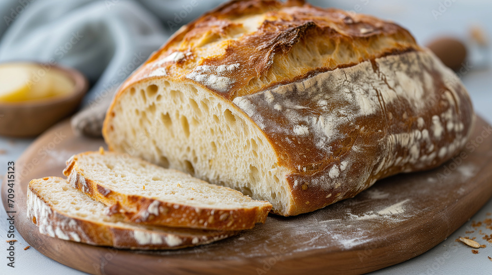 Artisan sourdough bread loaf