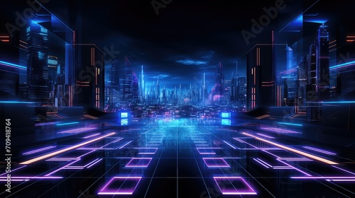 abstract black futuristic background illustration dark sci, fi space, modern cyber abstract black futuristic background