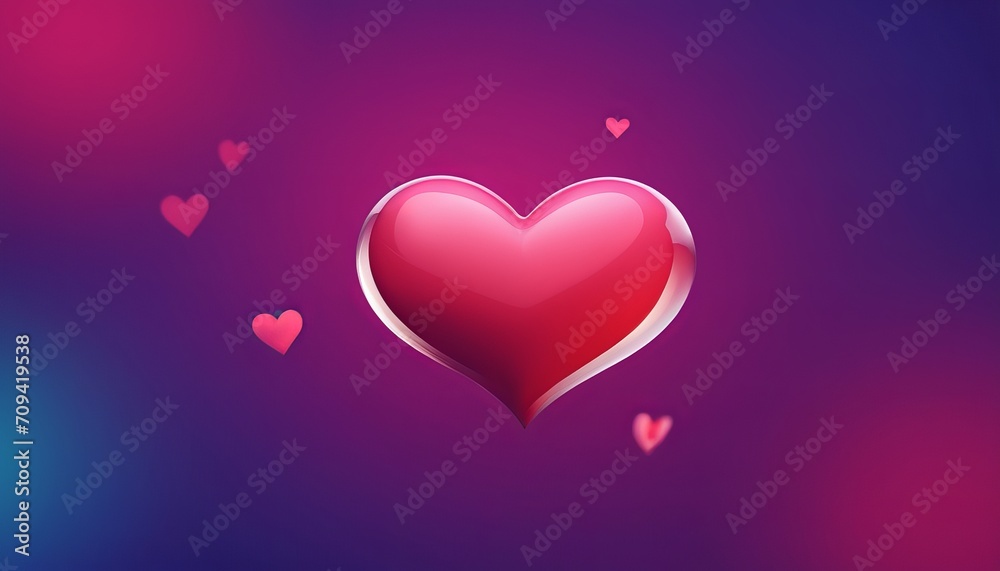 Blurred shiny hearts and lights. pink and red abstract background. Romance and love concept. Valentine's Day background for greeting card, banner, flyer, poster design