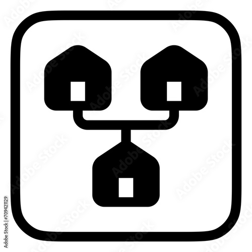 Editable local, home, network, LAN, connection vector icon. Remote work, job, profession, freelance. Part of a big icon set family. Perfect for web and app interfaces, presentations, infographics, etc