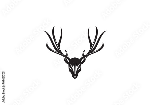 deer icon vector logo illustration logo on white background