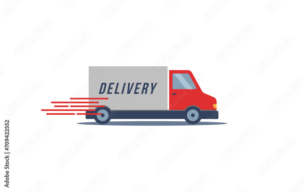 delivery truck icon on white background delivery truck icon on white background