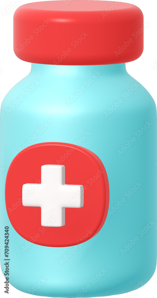 3d medicine bottle with medical icon. Graphic element illustration. Pill bottle, drug, antibiotic, medication, pharmacy, healthcare, remedy, cure, first aid, or treatment concept. Simple and minimal. 3d medicine bottle with medical icon. Graphic element illustration. Pill bottle, drug, antibiotic, medication, pharmacy, healthcare, remedy, cure, first aid, or treatment concept. Simple and minimal.