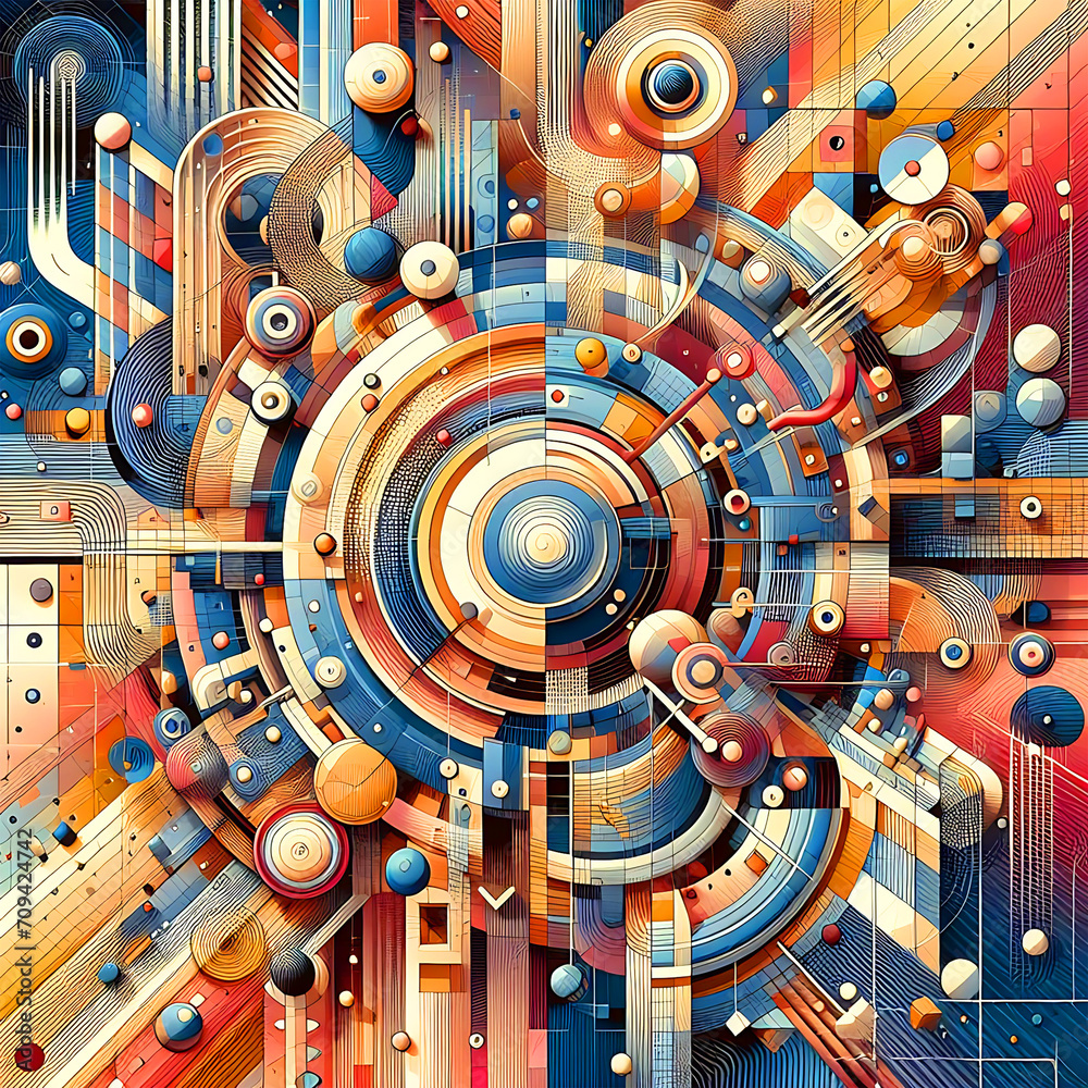 Obraz premium Free Photo Abstract Background Illustration Pattern Design Backdrop Shape- Generative AI