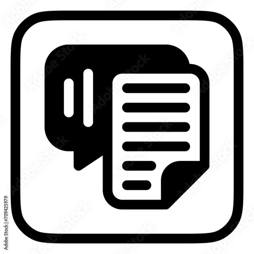 Editable speech recognition, transcription vector icon. AI technology, artificial intelligence. Part of a big icon set family. Perfect for web and app interfaces, presentations, infographics, etc