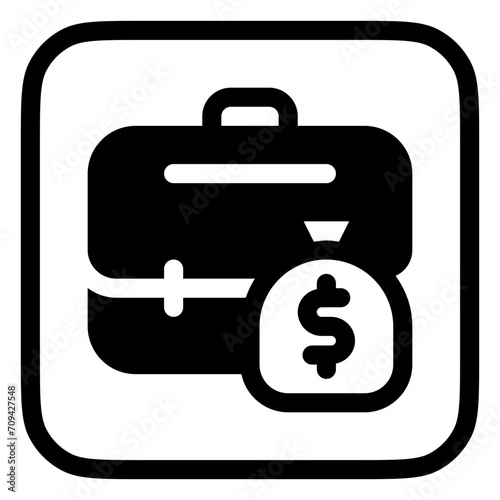 Editable salary, briefcase, profession, money, wage, paycheck evector icon. Business, work, job. Part of a big icon set family. Perfect for web and app interfaces, presentations, infographics, etc