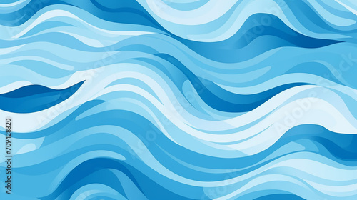 blue water wave line deep sea pattern background banner