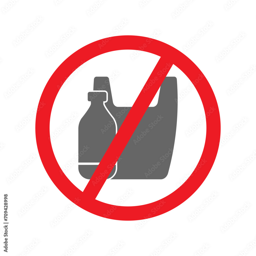 vector of no plastic area or stop plastic pollution vector of no plastic area or stop plastic pollution