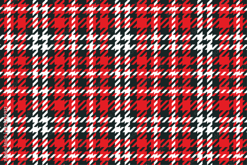 Red, navy, white plaid pattern. Seamless background for shirt design or decoration. Vector illustration. Red, navy, white plaid pattern. Seamless background for shirt design or decoration. Vector illustration.