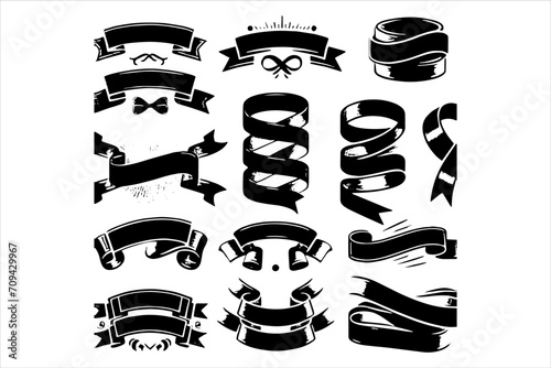 Free Ribon clipart Vector Bundle Set, Free Ribon Vector For T-shirt Design, ribon vector set, ribbon vector, ribbon clip art