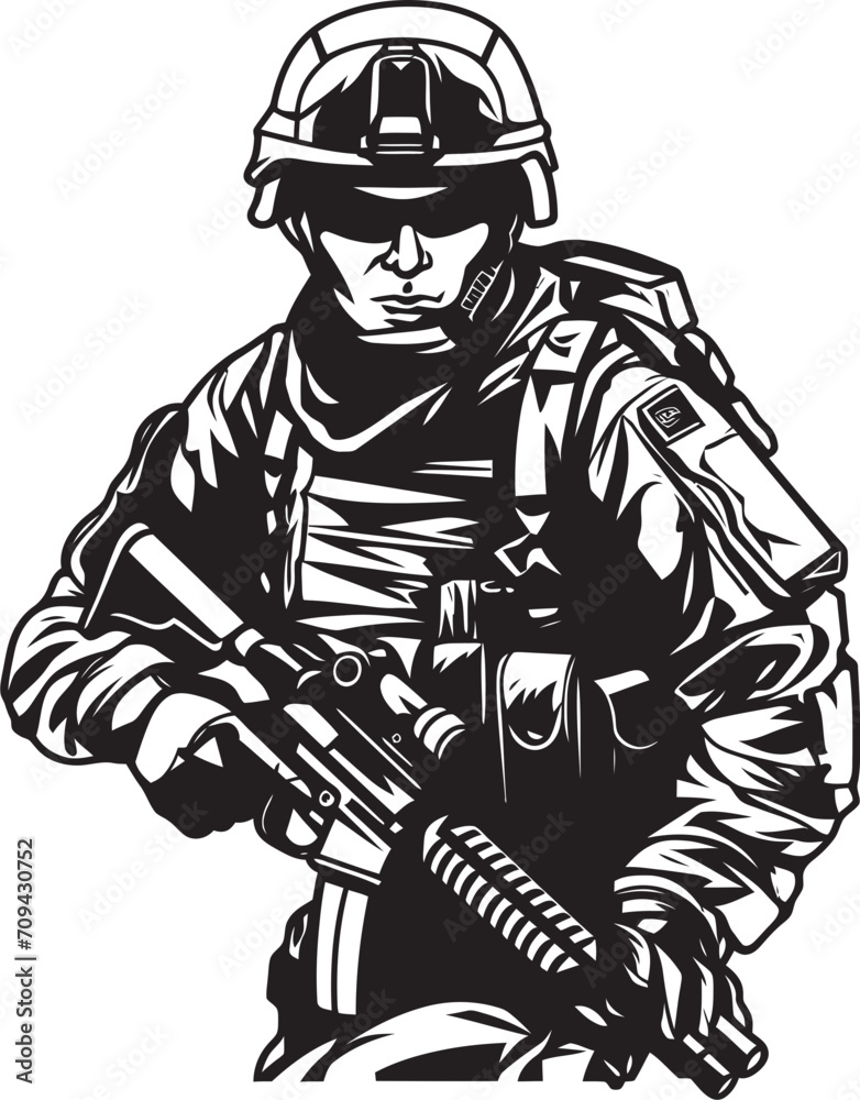 Strategic Strike Vector Black Insignia for Soldiers Vector Valor Black Logo for Combat Operatives Strategic Strike Vector Black Insignia for Soldiers Vector Valor Black Logo for Combat Operatives