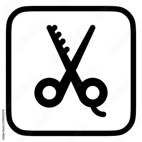 Editable shears vector icon. Barbershop, lifestyle, grooming. Part of a big icon set family. Perfect for web and app interfaces, presentations, infographics, etc