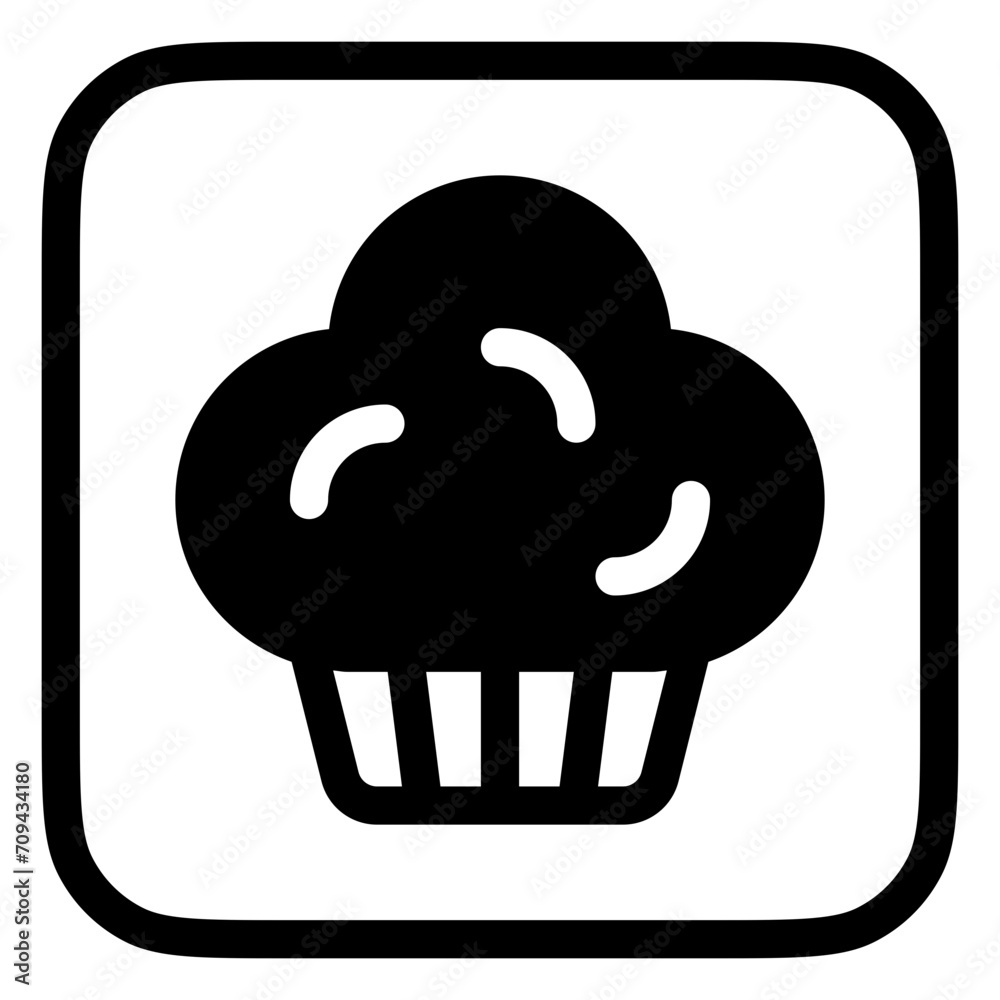 Editable muffin, cupcake, cake vector icon. Bakery, cooking, food. Part of a big icon set family. Perfect for web and app interfaces, presentations, infographics, etc Editable muffin, cupcake, cake vector icon. Bakery, cooking, food. Part of a big icon set family. Perfect for web and app interfaces, presentations, infographics, etc